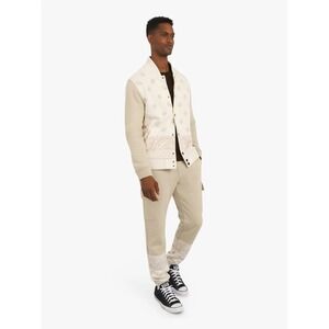 Size M Dogg Supply Varsity Jacket by Snoop Dogg Mens Cream Beige Unisex